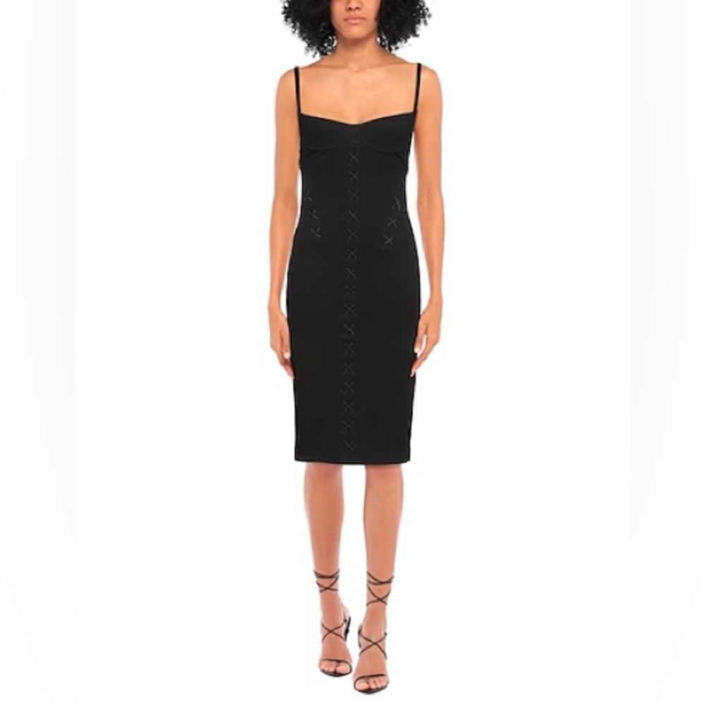 kiki de montparnasse ribbed jersey bodycon dress
